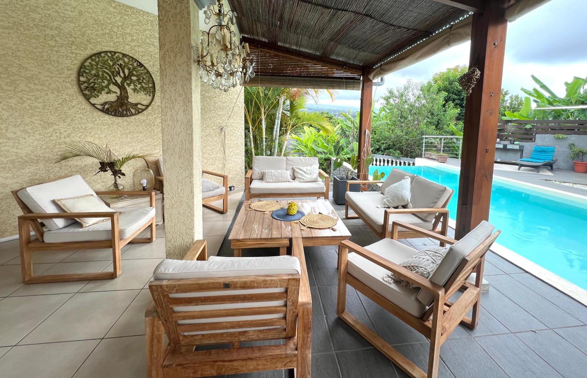 Villa Ti Moon, Entre Deux, Piscine Buitenkant foto
